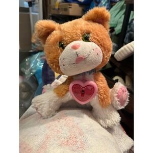 Cabbage Patch Kids Adoptimals Orange Tabby Cat Kitten Plush Light Up Heart 2016
